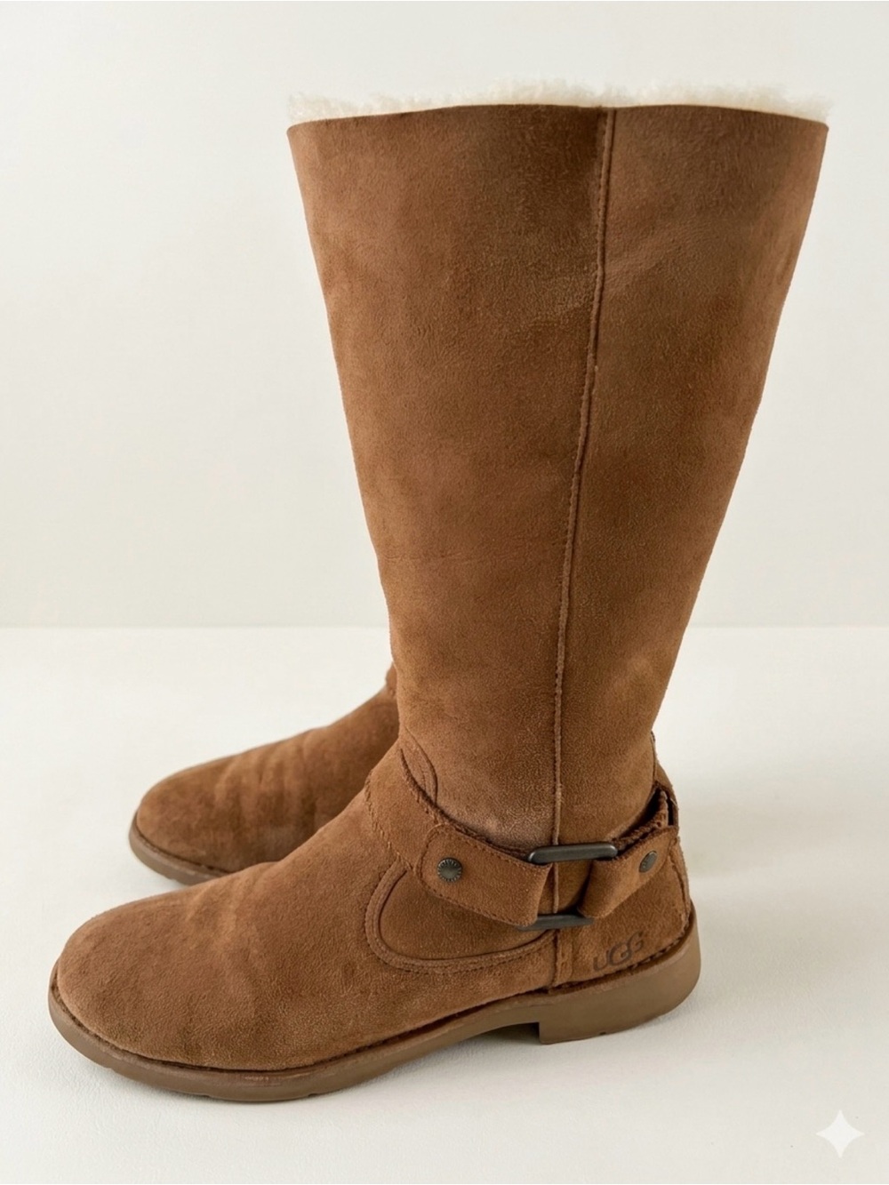 UGG Chestnut Braiden water resistant suede boots size 10.5